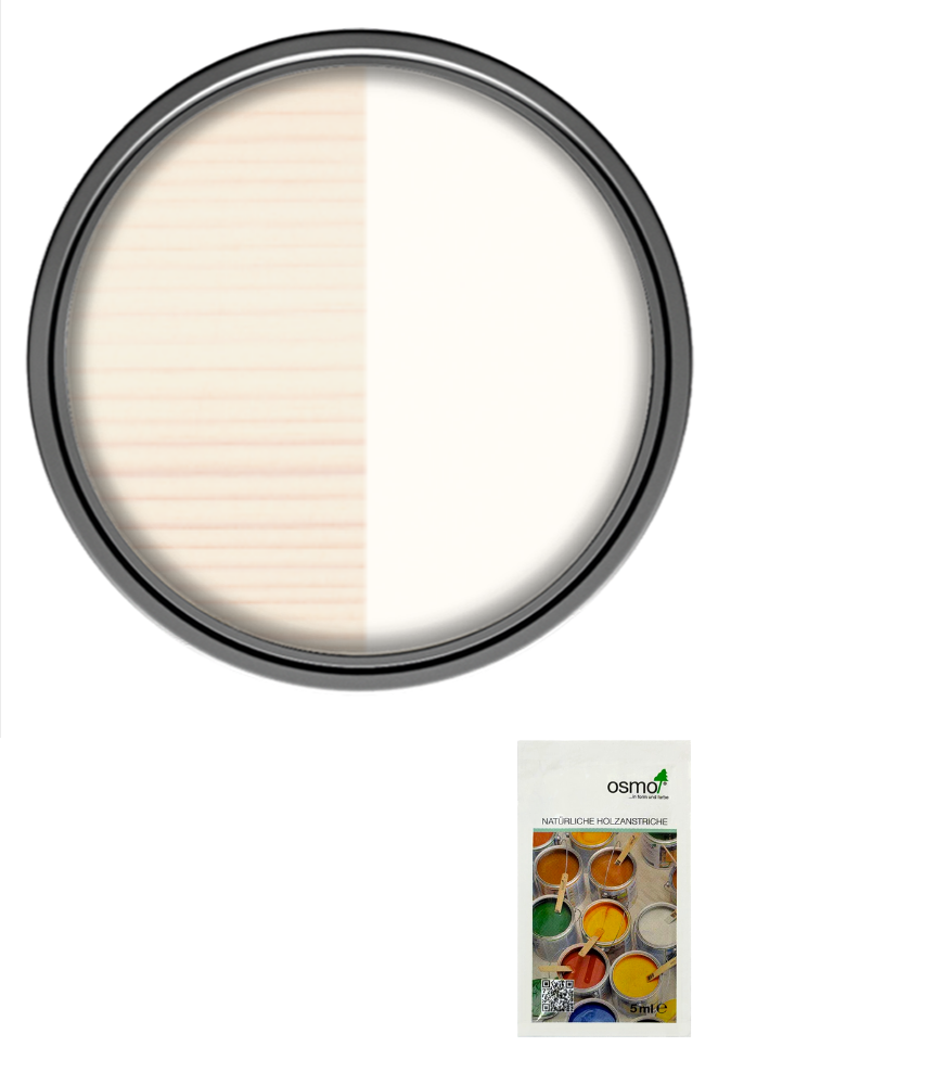 Osmo Wood Wax Finish Satin - Snow - Sample 5ml