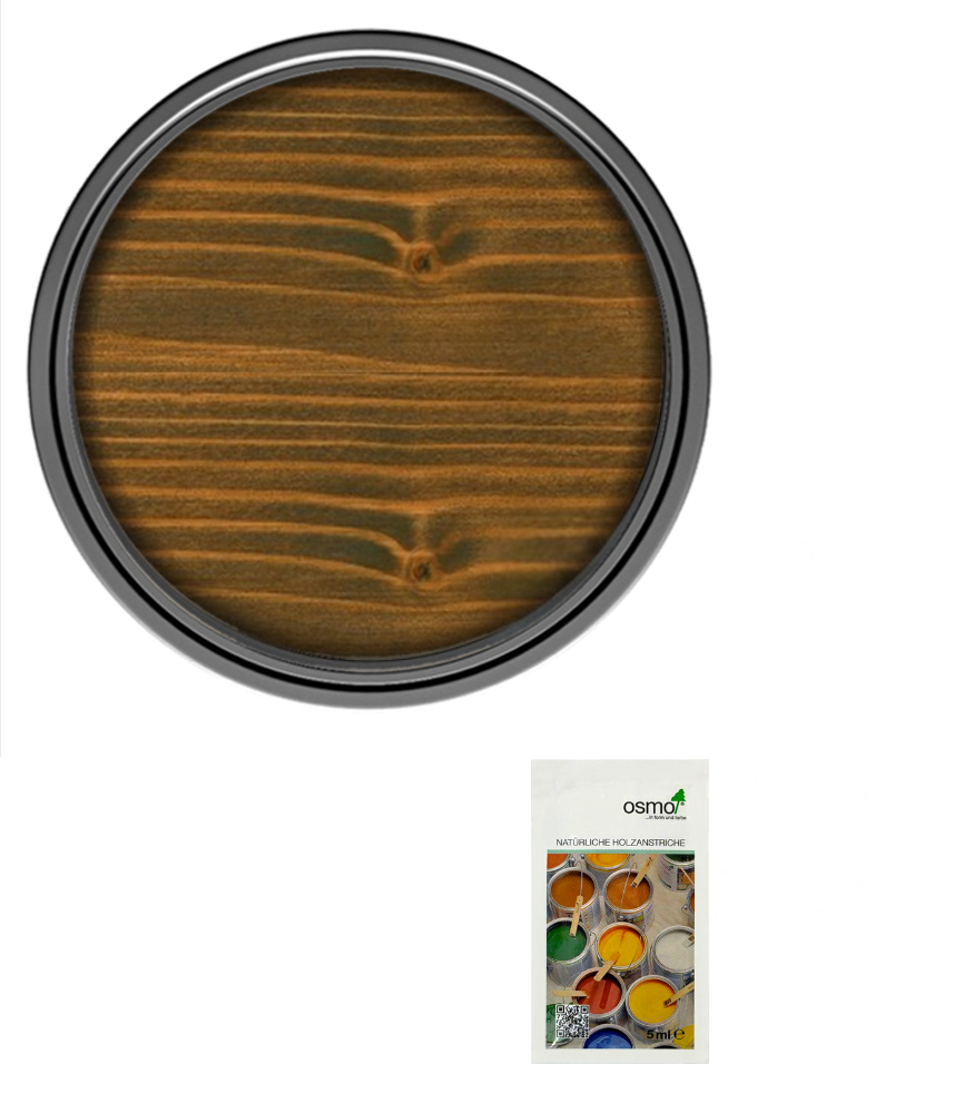 Osmo Wood Wax Finish Satin - Walnut - Sample 5ml