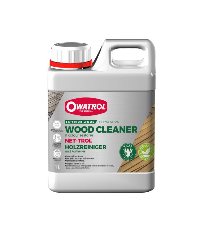 Owatrol Net-Trol Wood Cleaner and Colour Restorer - 1 Litre