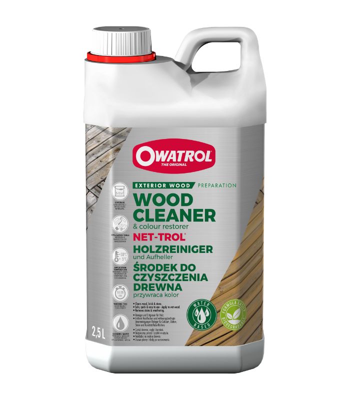Owatrol Net-Trol Wood Cleaner and Colour Restorer - 2.5 Litre