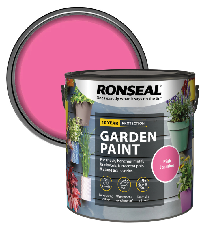 Ronseal Garden Paint - Pink Jasmine - 2.5 Litre