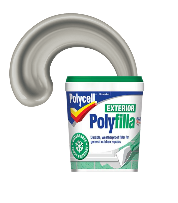 Polycell Polyfilla Multi Purpose Exterior Filler - Ready Mixed Tub - 1 Kg