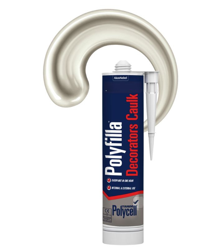 Polycell Trade Polyfilla Decorators Caulk Tube - Magnolia - 380ml