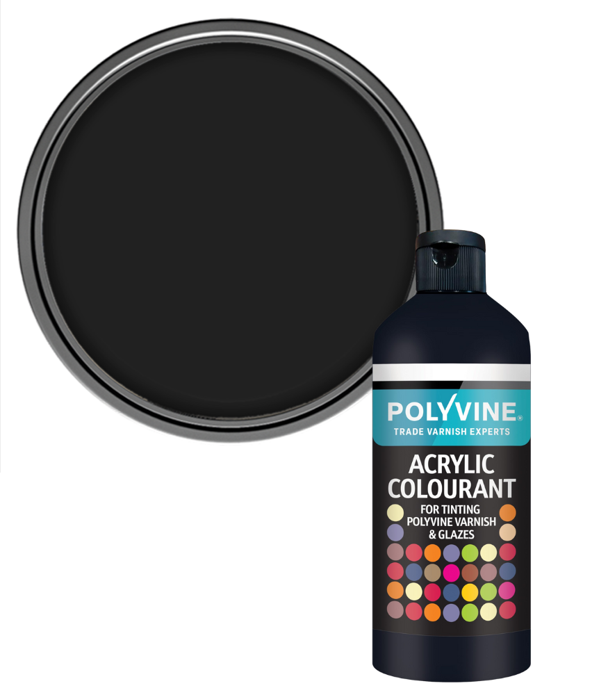 Polyvine - Universal Acrylic Colourant - 500 GRAMS - BLACK