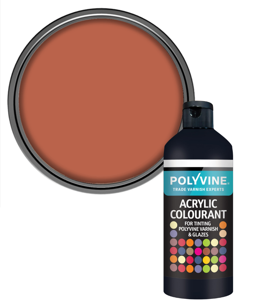 Polyvine - Universal Acrylic Colourant - 500 GRAMS - BURNT SIENNA