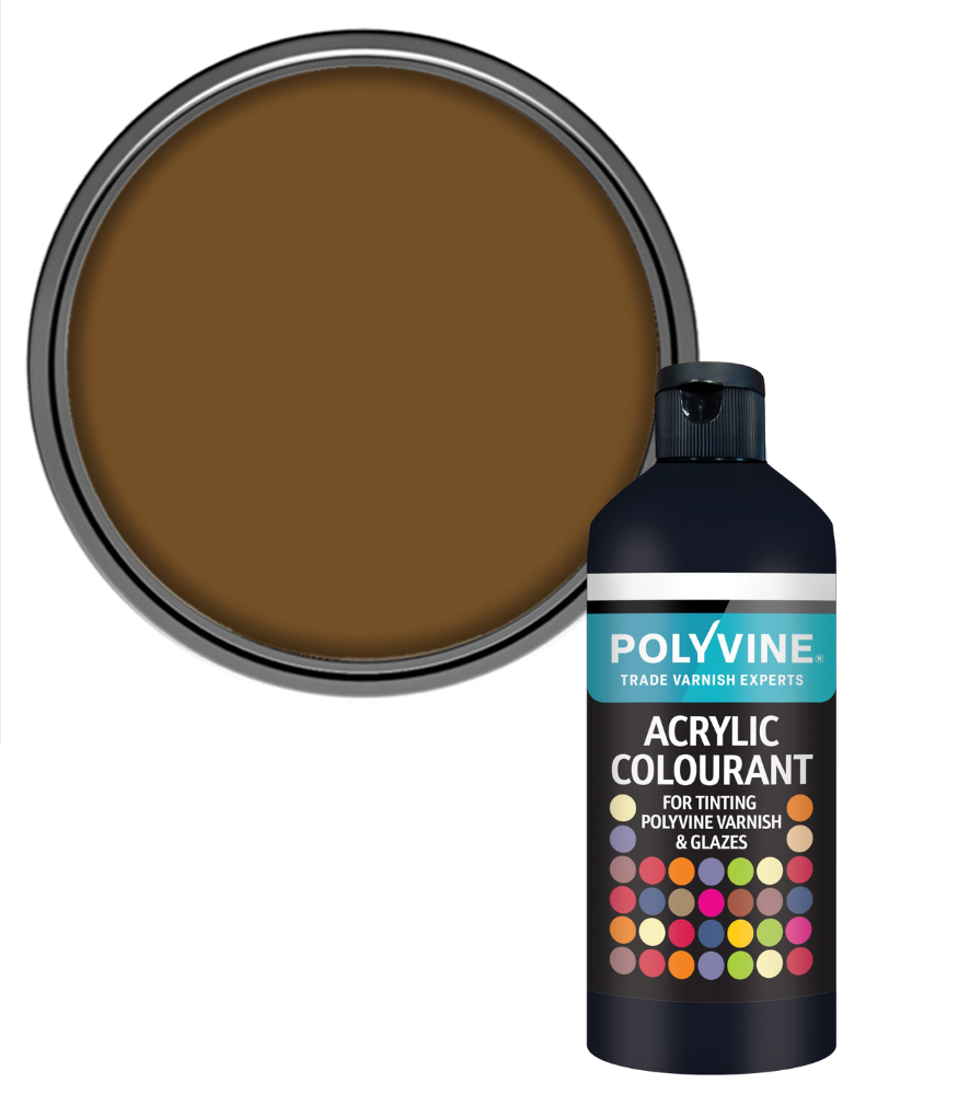 Polyvine - Universal Acrylic Colourant - 500 GRAMS - DARK OAK