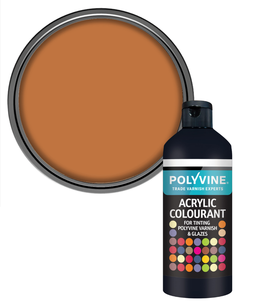 Polyvine - Universal Acrylic Colourant - 500 GRAMS - RAW SIENNA