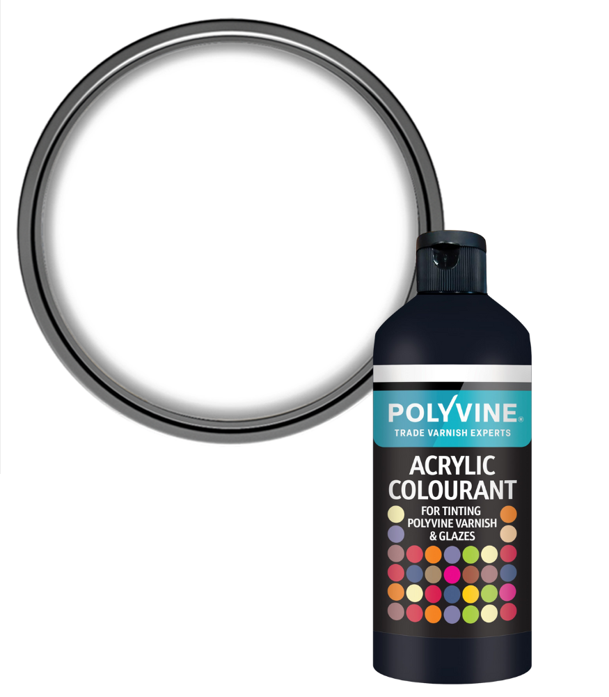 Polyvine - Universal Acrylic Colourant - 500 GRAMS - WHITE
