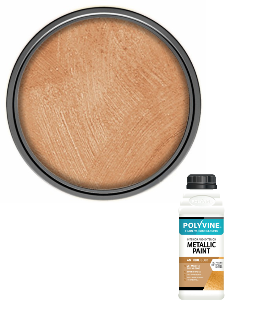 Polyvine - Acrylic Metallic Paint - Antique Gold - 100ML