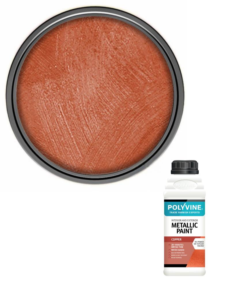 Polyvine - Acrylic Metallic Paint - Copper - 100ML