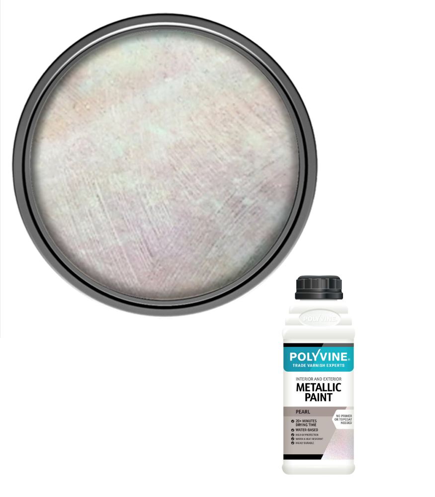 Polyvine - Acrylic Metallic Paint - Pearl - 100ML