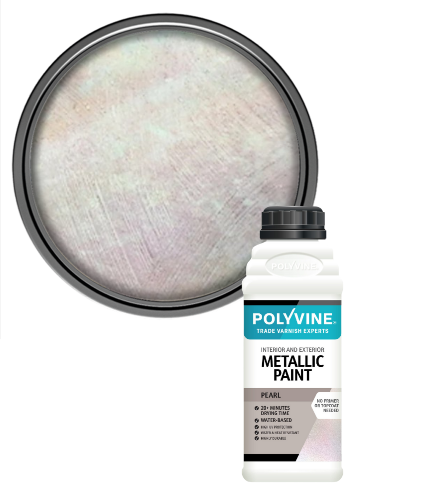 Polyvine - Acrylic Metallic Paint - Pearl - 500ML