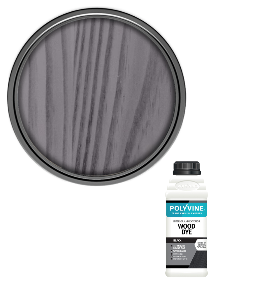 Polyvine - Wood Dye Colour - Black - 100ml