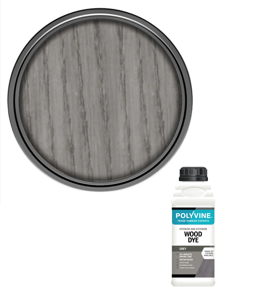 Polyvine - Wood Dye Colour - Grey - 100ml