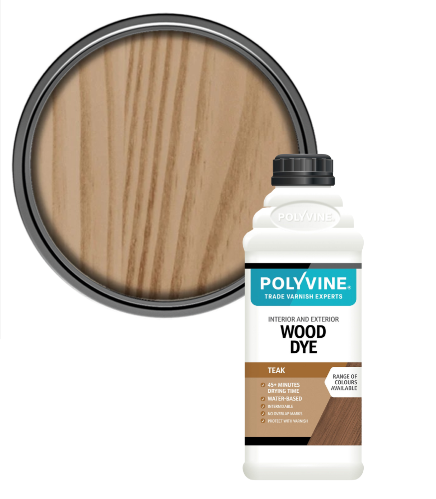 Polyvine - Wood Dye Colour - Teak - 1L