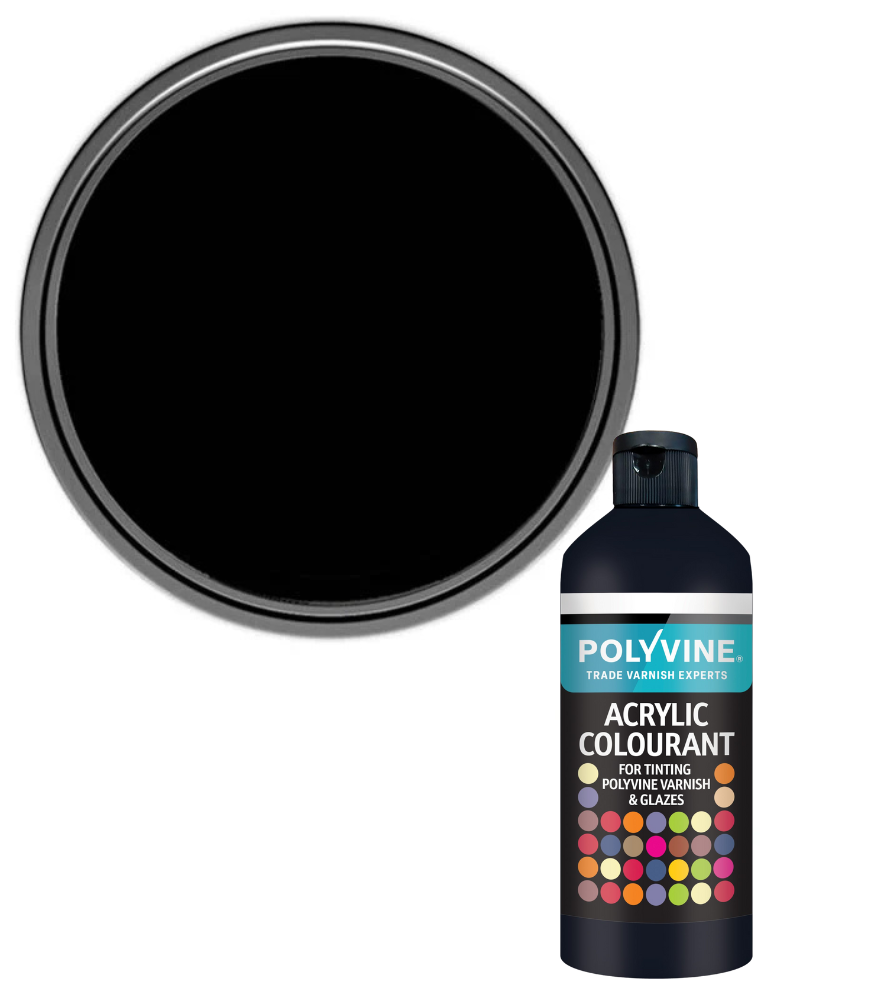 Polyvine - Universal Acrylic Colourant - 50 GRAMS - BLACK