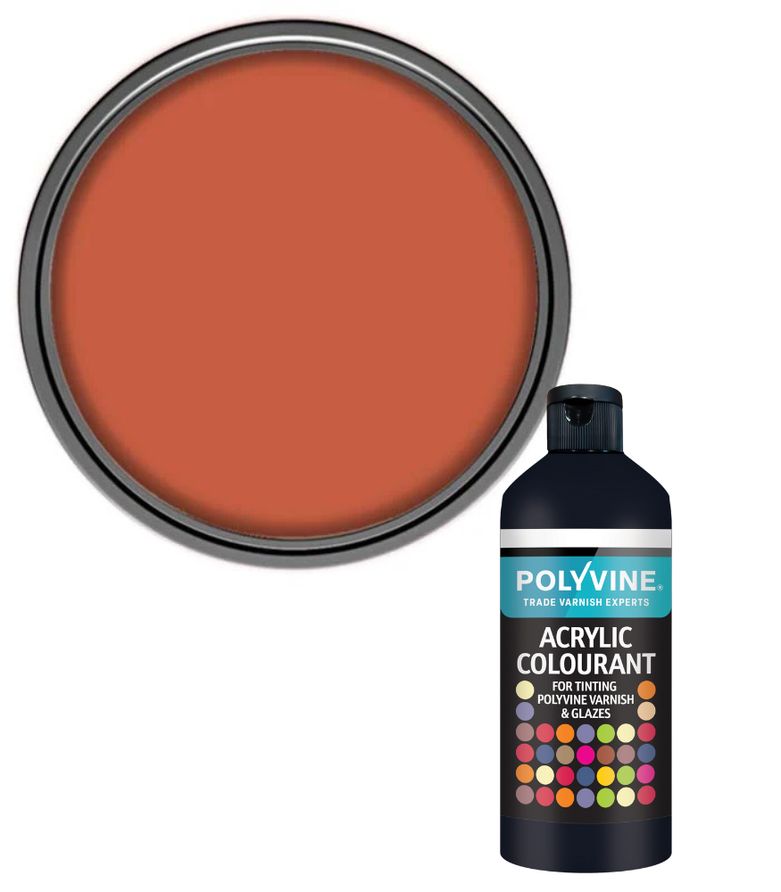 Polyvine - Universal Acrylic Colourant - 50 GRAMS - BURNT SIENNA