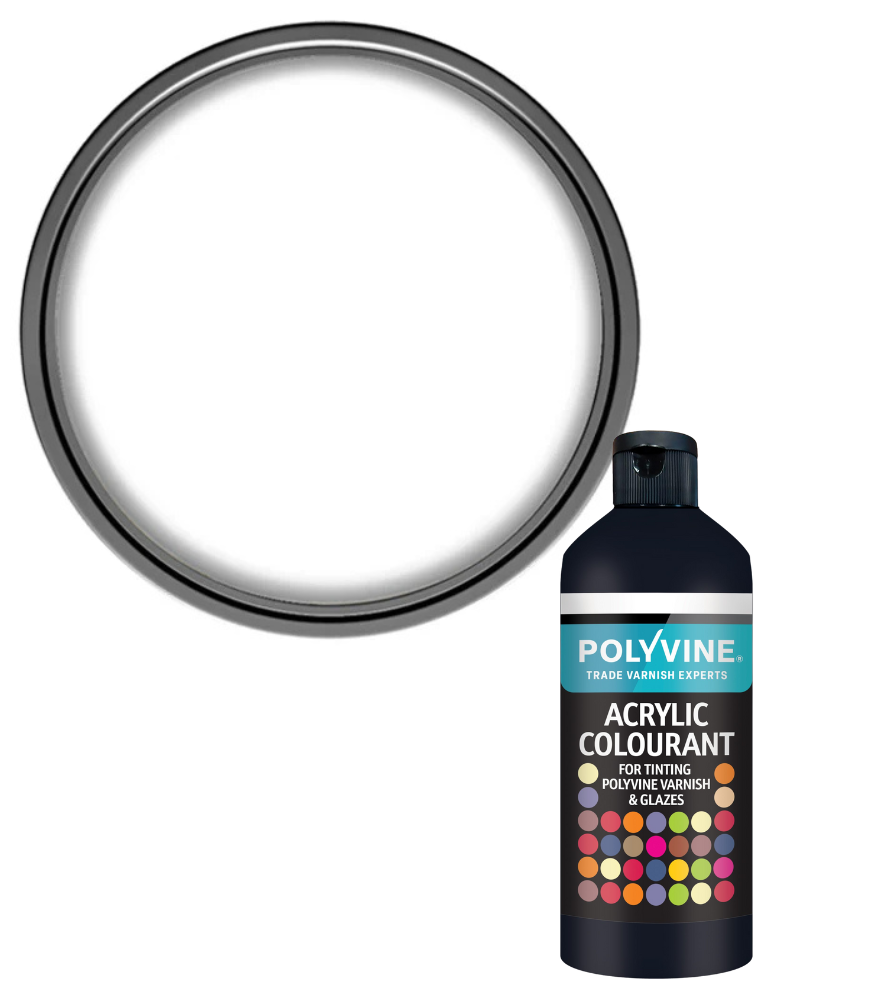 Polyvine - Universal Acrylic Colourant - 50 GRAMS - WHITE