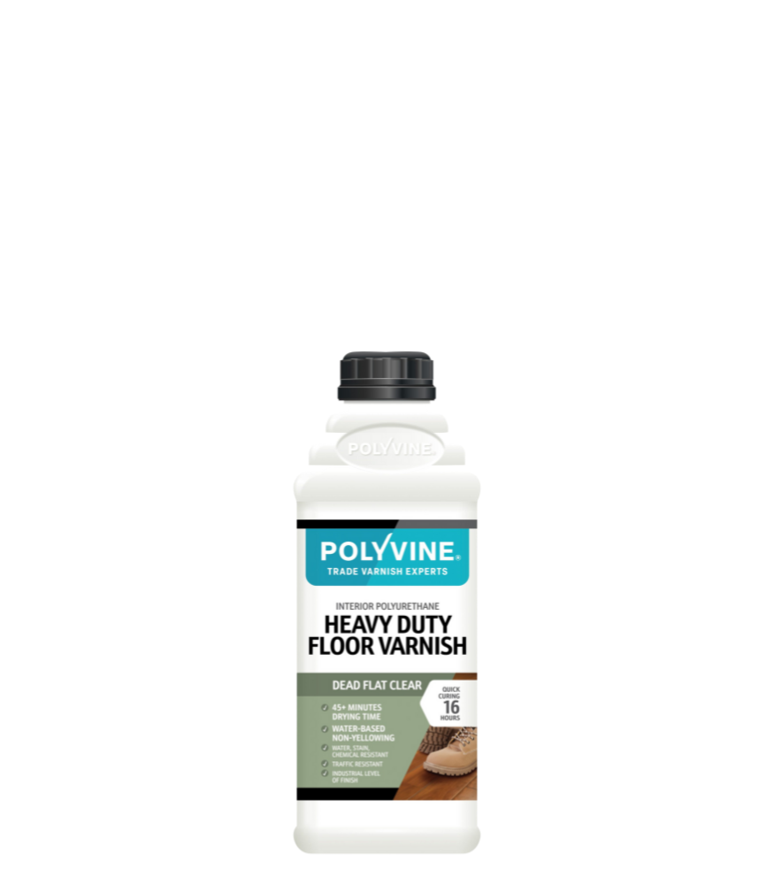 Polyvine - Heavy Duty Floor Varnish - Dead Flat - 1 Litre