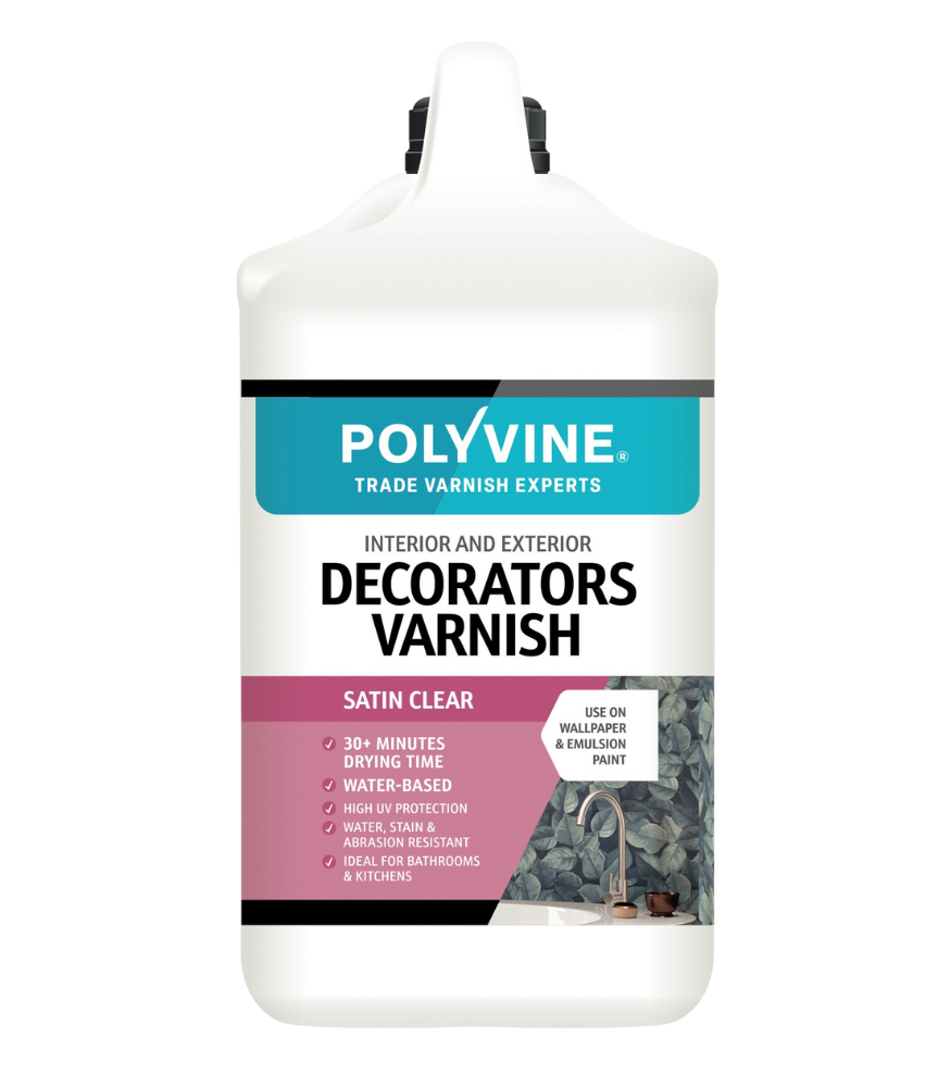 Polyvine - Decorators Varnish - Satin - 4 LITRE