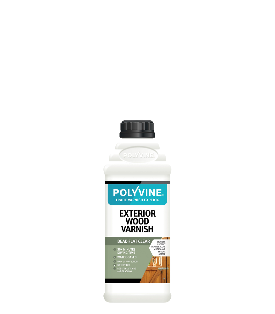 Polyvine - Exterior Wood Varnish - Dead Flat - 1 Litre