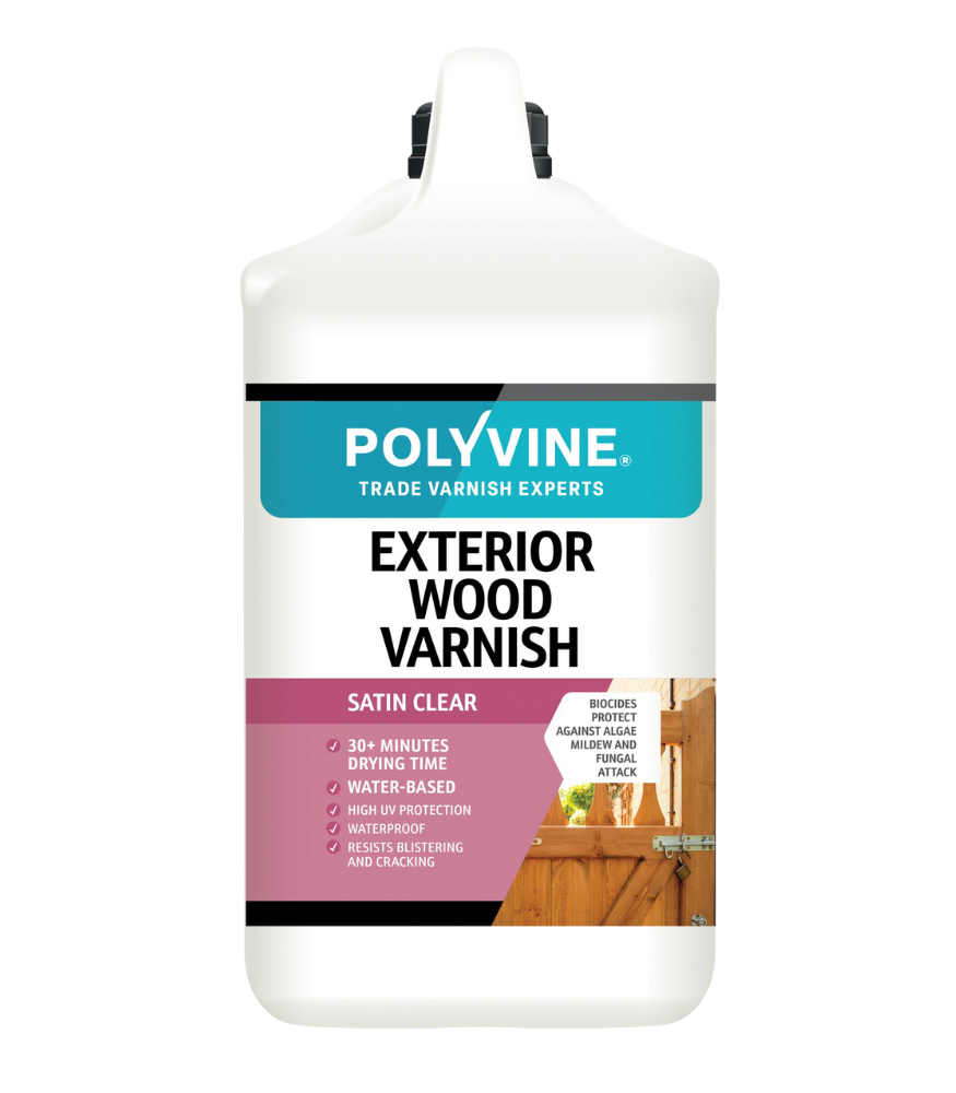 Polyvine - Exterior Wood Varnish - Satin - 4 Litre