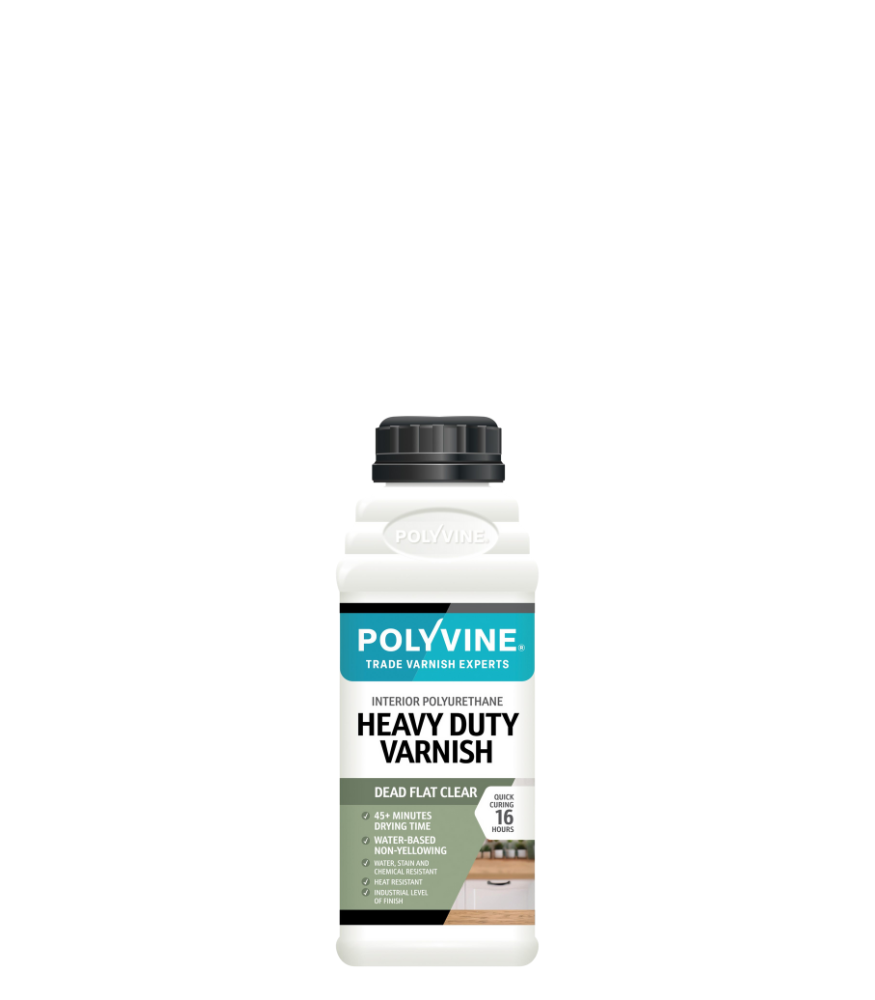 Polyvine - Heavy Duty Interior Wood Varnish - Dead Flat - 500ml