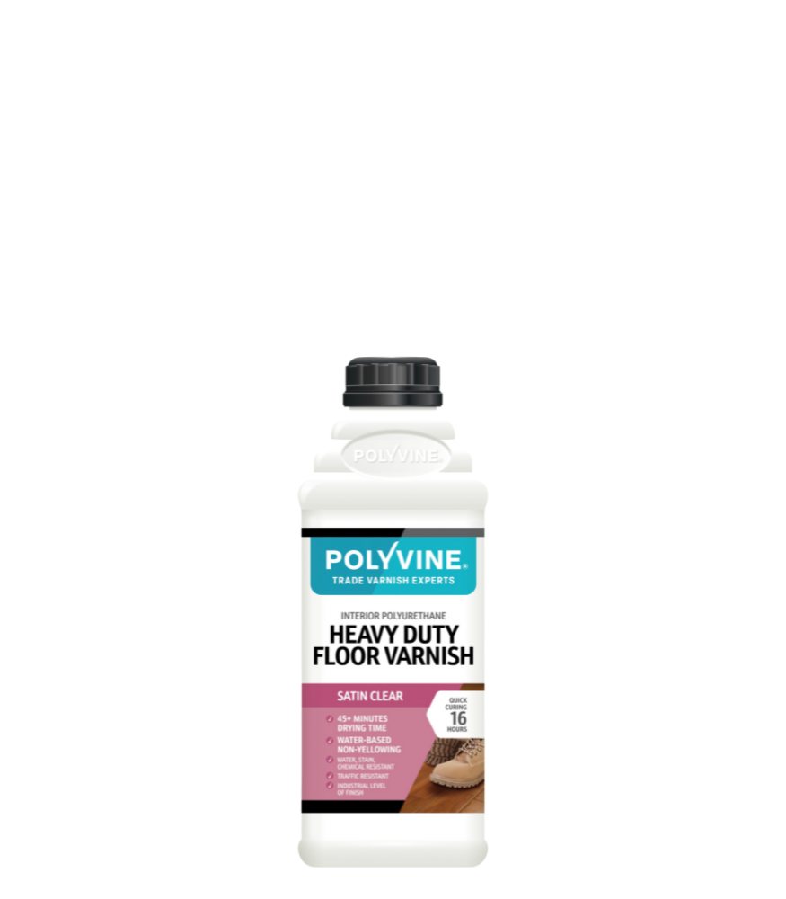 Polyvine - Heavy Duty Floor Varnish - Satin - 1 Litre