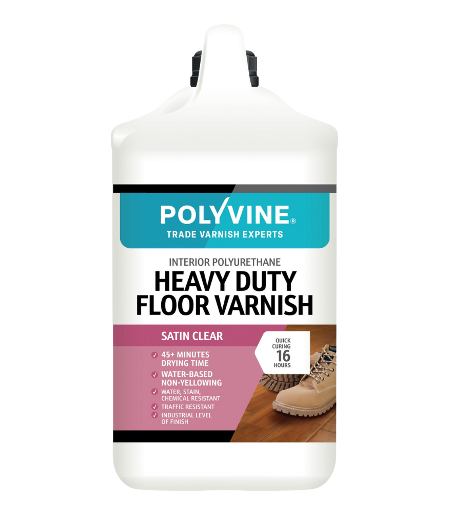 Polyvine - Heavy Duty Floor Varnish - Satin - 4 Litre