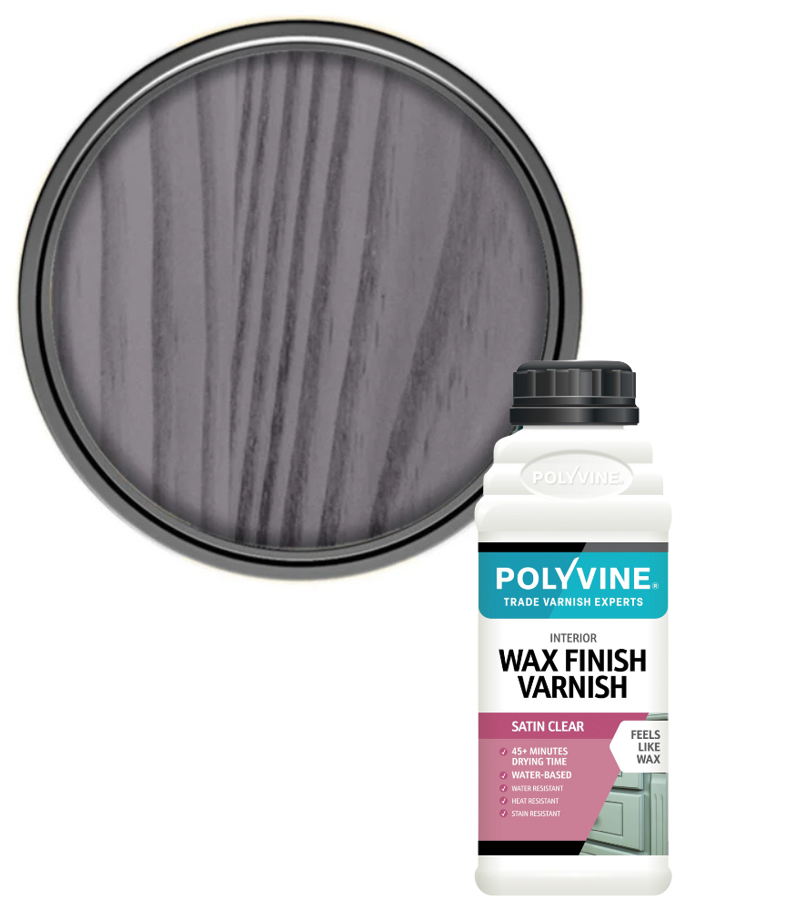 Polyvine - Wax Finish Varnish - Black - 1 LITRE