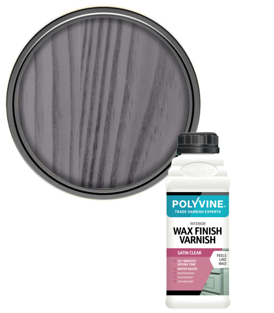 Polyvine - Wax Finish Varnish - Black - 500ML