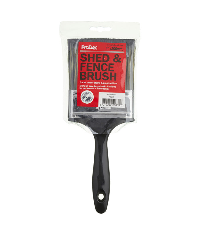 ProDec Flat Shed and Fence Paint Brush - 4 Inch