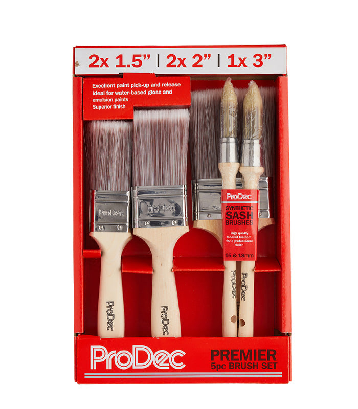 ProDec Premier Paint Brush Set - 7 Piece