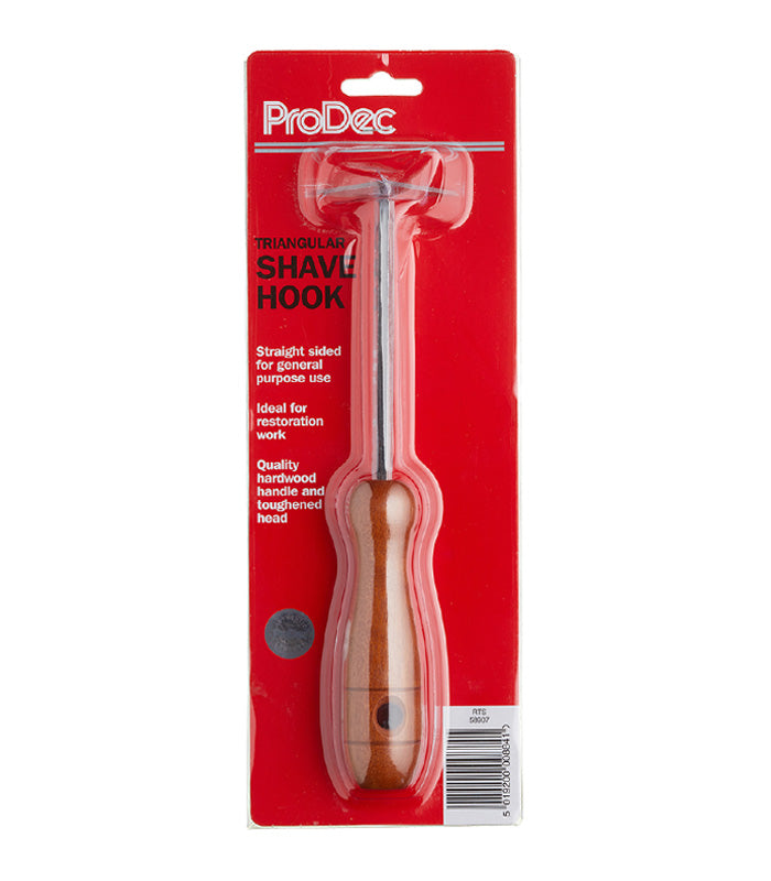 ProDec Trianglar Shave Hook with Wooden Handle