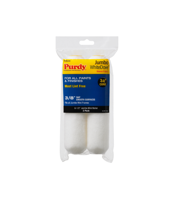 Purdy White Dove Jumbo Roller Sleeve 3/8 Nap - 6.5 Inch - 2 Pack