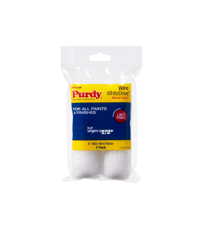 Purdy White Dove Roller Sleeve 1/2" Nap - 4 Inch - 2 Pack