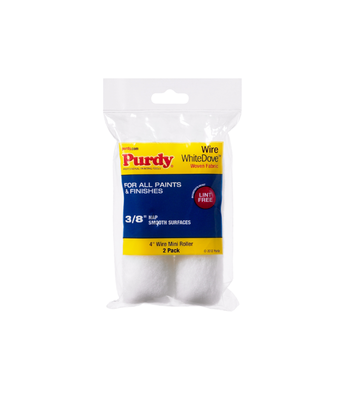 Purdy White Dove Mini Paint Roller Sleeve 4 Inch - 2 Pack