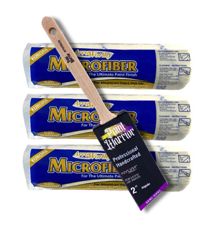 Paint Warrior and Arroworthy Pro Pack Brush / Roller Combo - 4pc Set