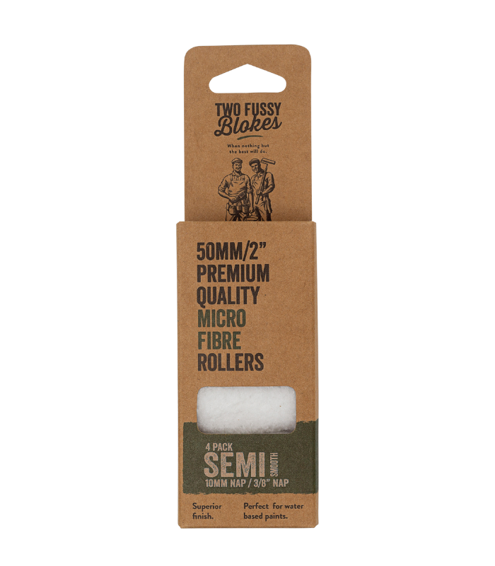 Two Fussy Blokes Semi Smooth Roller Sleeves - 2 Inch - 4 Pack