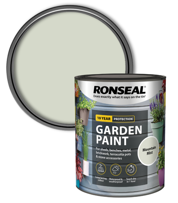 Ronseal Garden Paint - Mountain Mist - 750ml