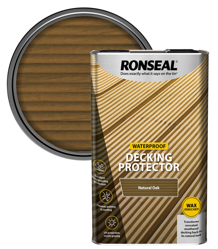 Ronseal Decking Protector - Natural Oak - 5 Litre