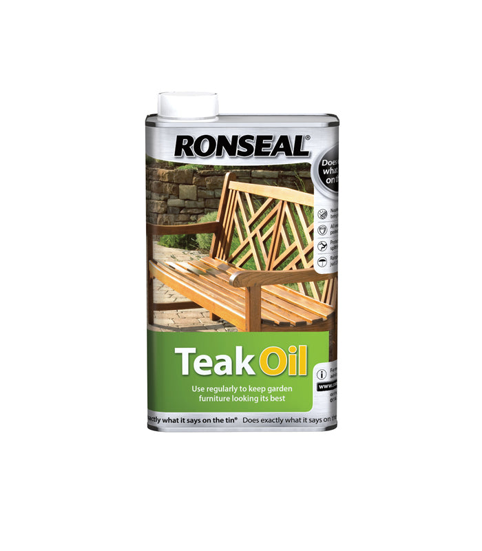 Ronseal Teak Oil For Garden Furniture - 500ml
