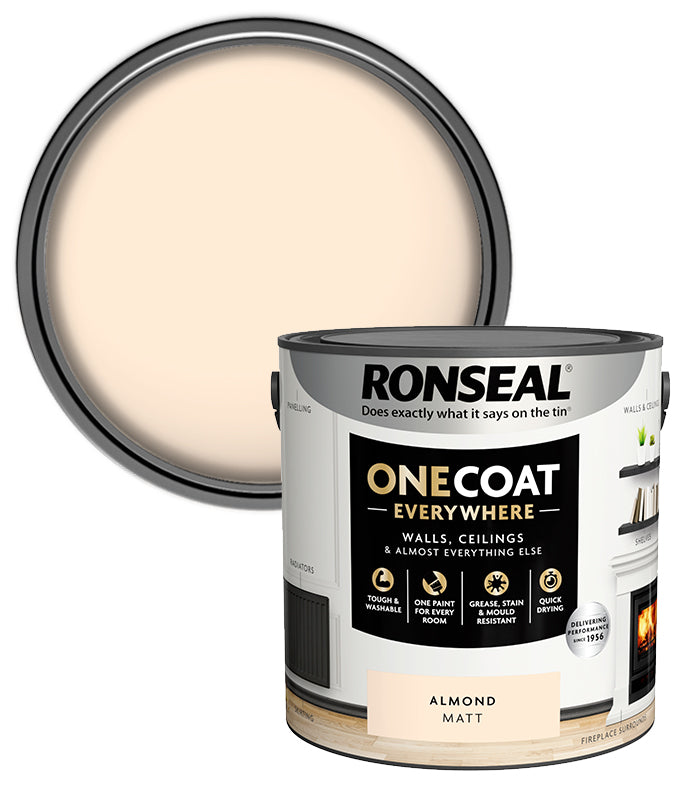 Ronseal One Coat Everywhere Matt - 2.5L - Almond