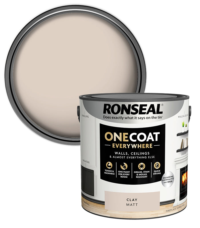 Ronseal One Coat Everywhere Matt - 2.5L - Clay