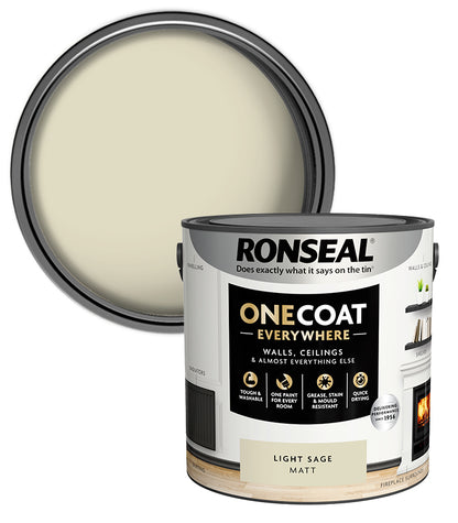 Ronseal One Coat Everywhere Matt - 2.5L - Light Sage
