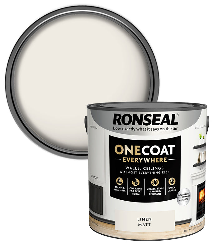 Ronseal One Coat Everywhere Matt - 2.5L - Linen