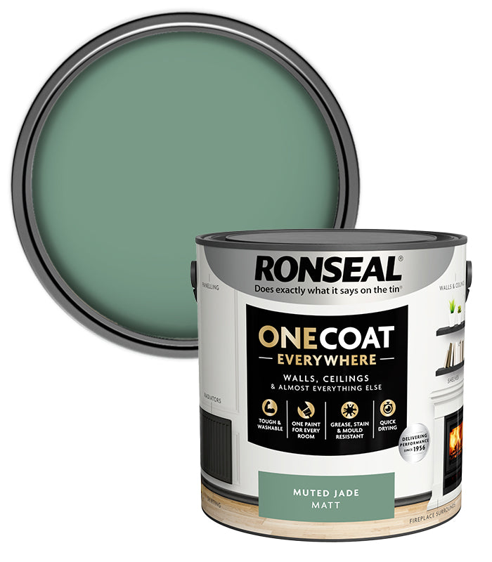 Ronseal One Coat Everywhere Matt - 2.5L - Muted Jade