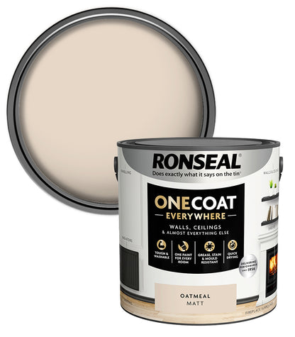 Ronseal One Coat Everywhere Matt - 2.5L - Oatmeal