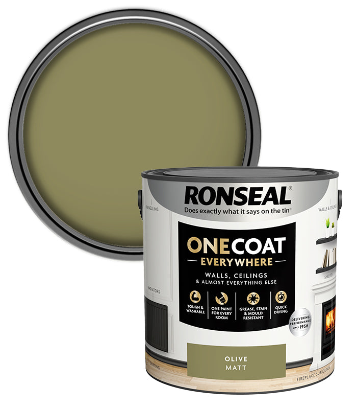 Ronseal One Coat Everywhere Matt - 2.5L - Olive