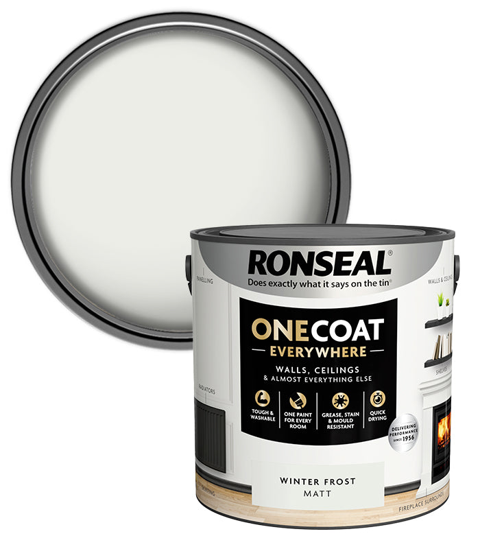 Ronseal One Coat Everywhere Matt - 2.5L - Winter Frost